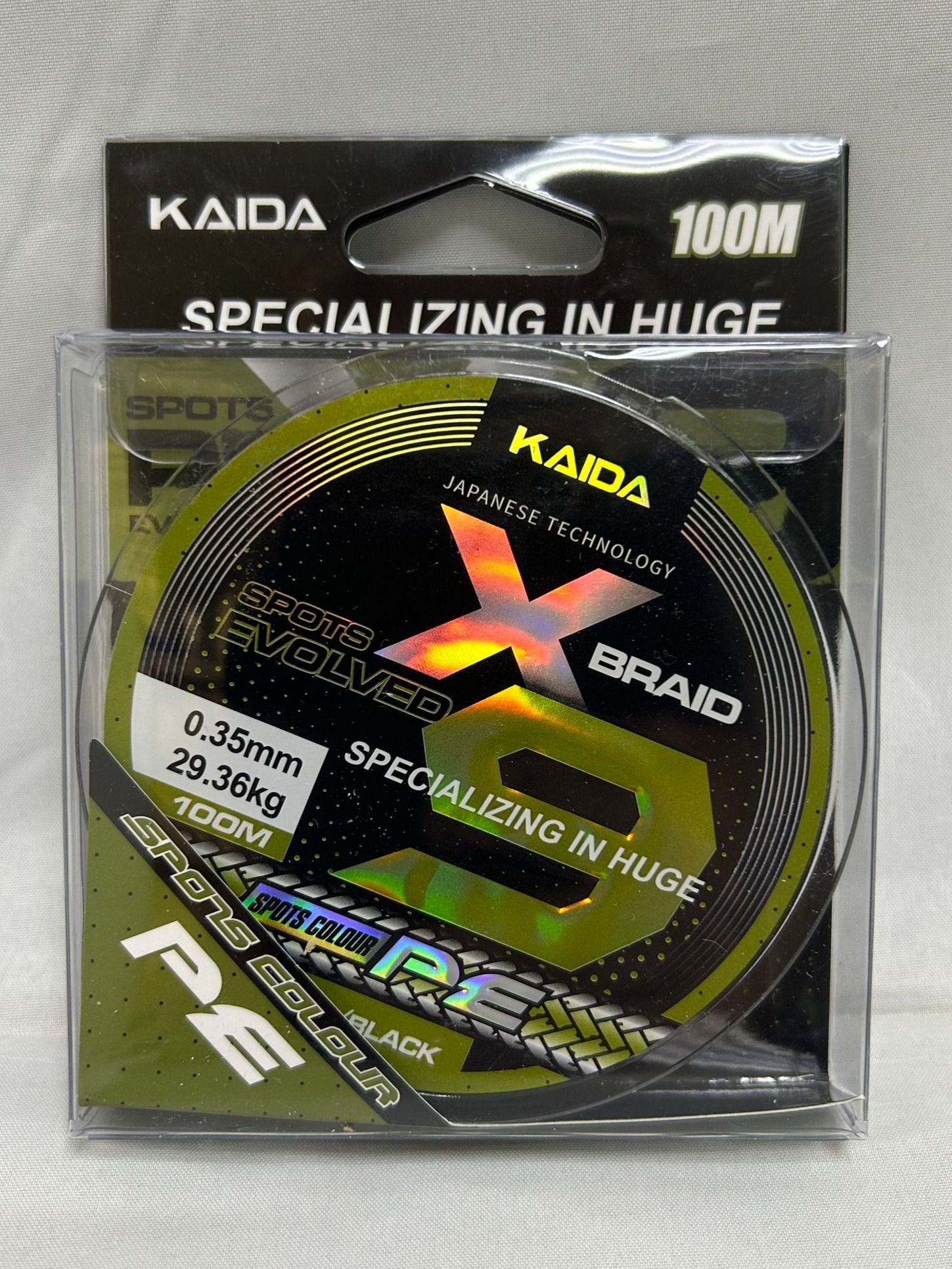 Плетеный шнур KAIDA 9X SPOTS EVOLVED 0,35 мм - 29,36 кг
