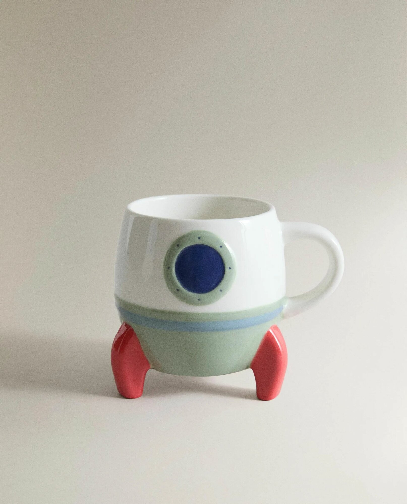 ZARA HOME Кружка "CHILDREN'S STONEWARE SPACESHIP MUG" 365 мл 1 шт-