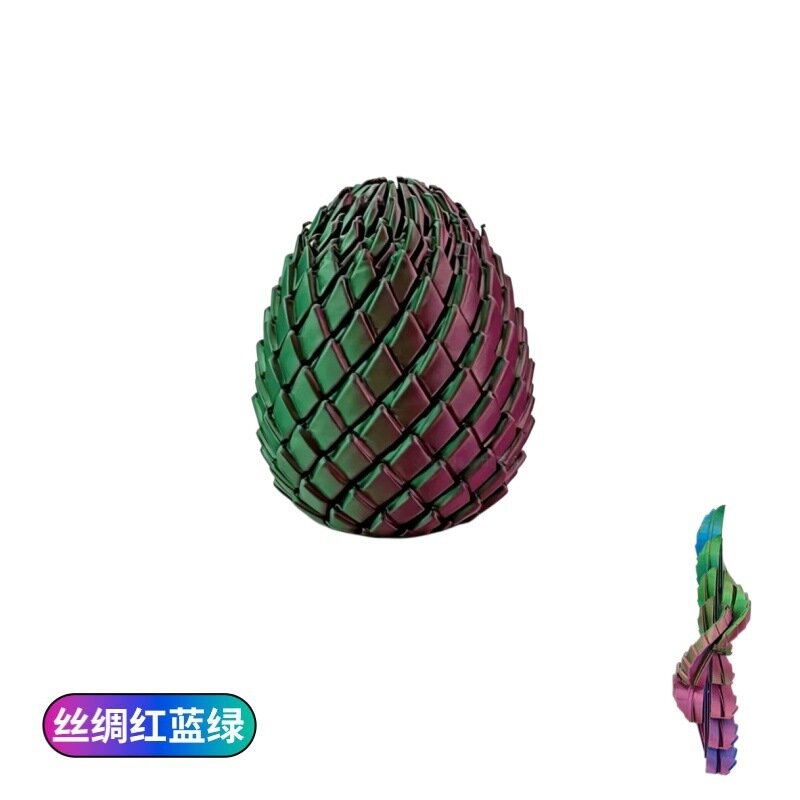3D-печатное слайм-яйцо-антистресс Twisty Fidget Dragon Egg, декоративная фигурка.