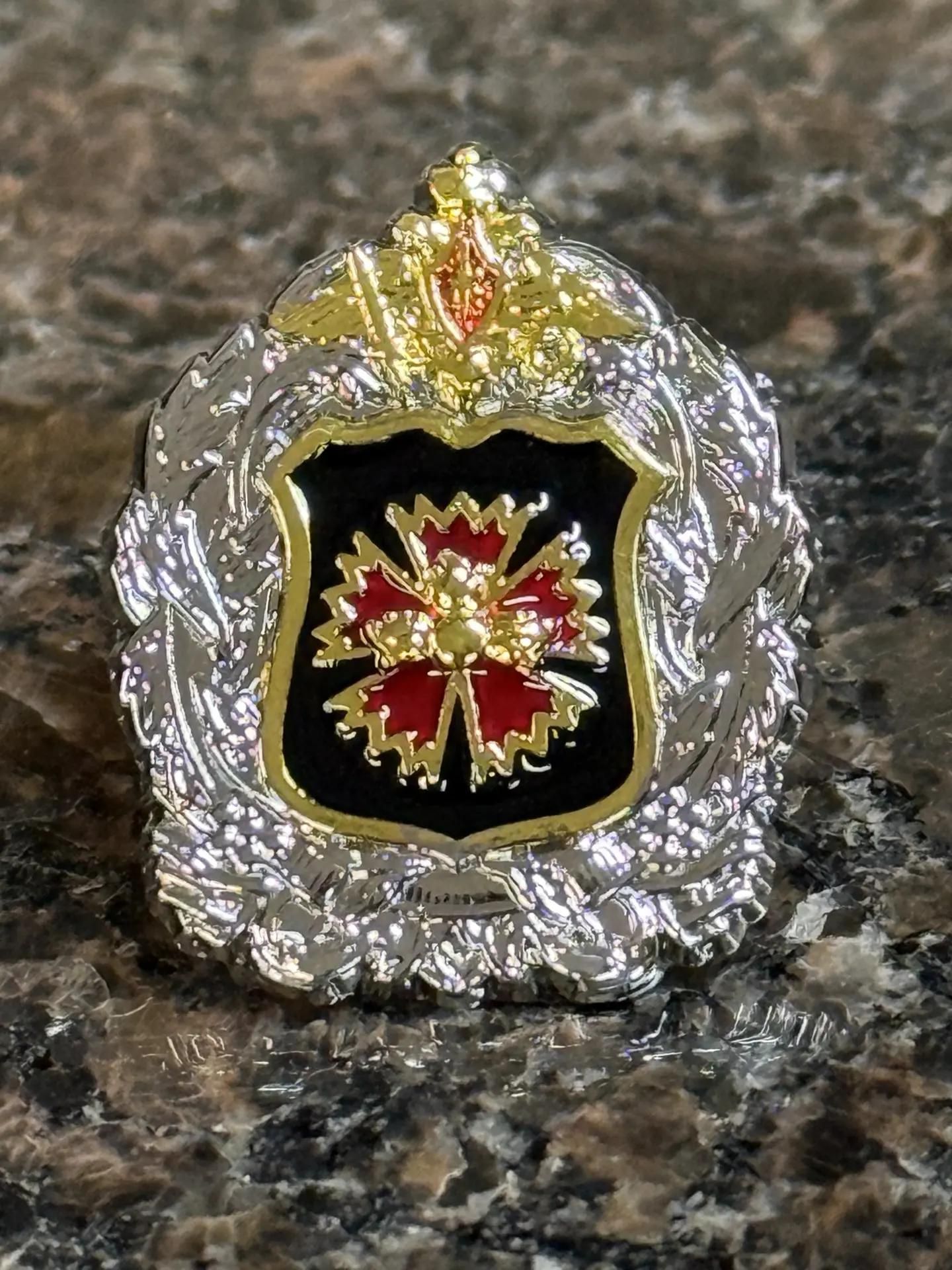 Знак фрачный ГРУ ГШ ВС РФ на пимсе