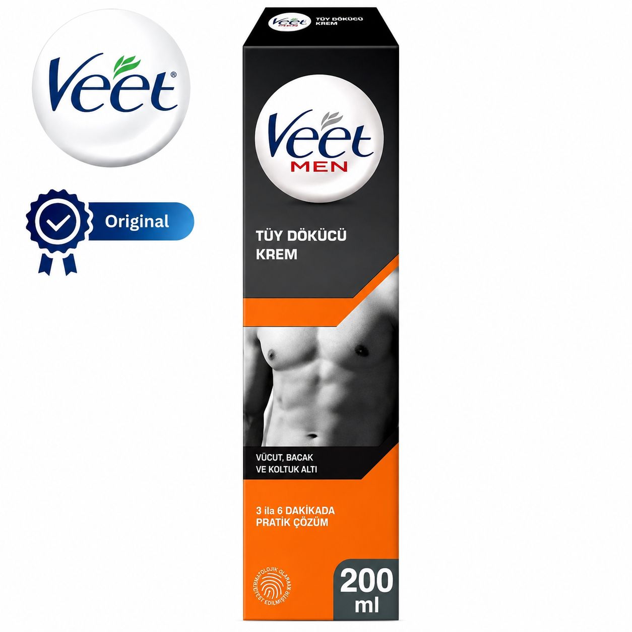 Крем для депиляции Veet Men для мужчин, 200 мл