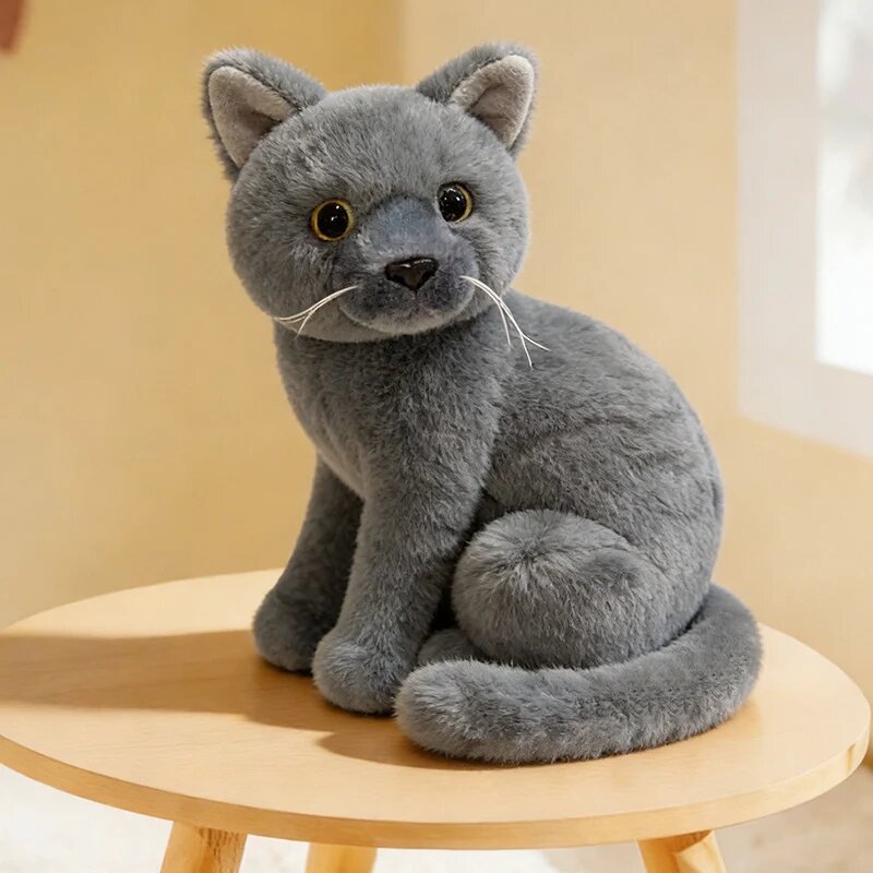 Плюшевый котёнок biscuit puppy 26 см Серый, Grey