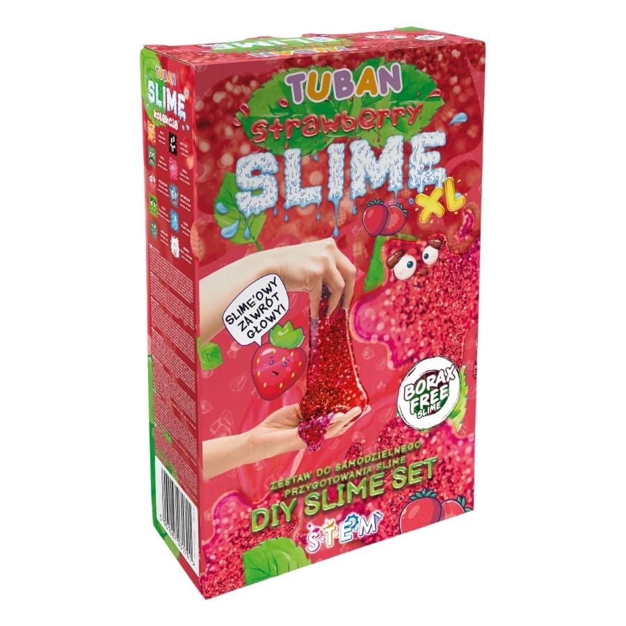Пластилин Tuban Slime DIY, клубника, XL