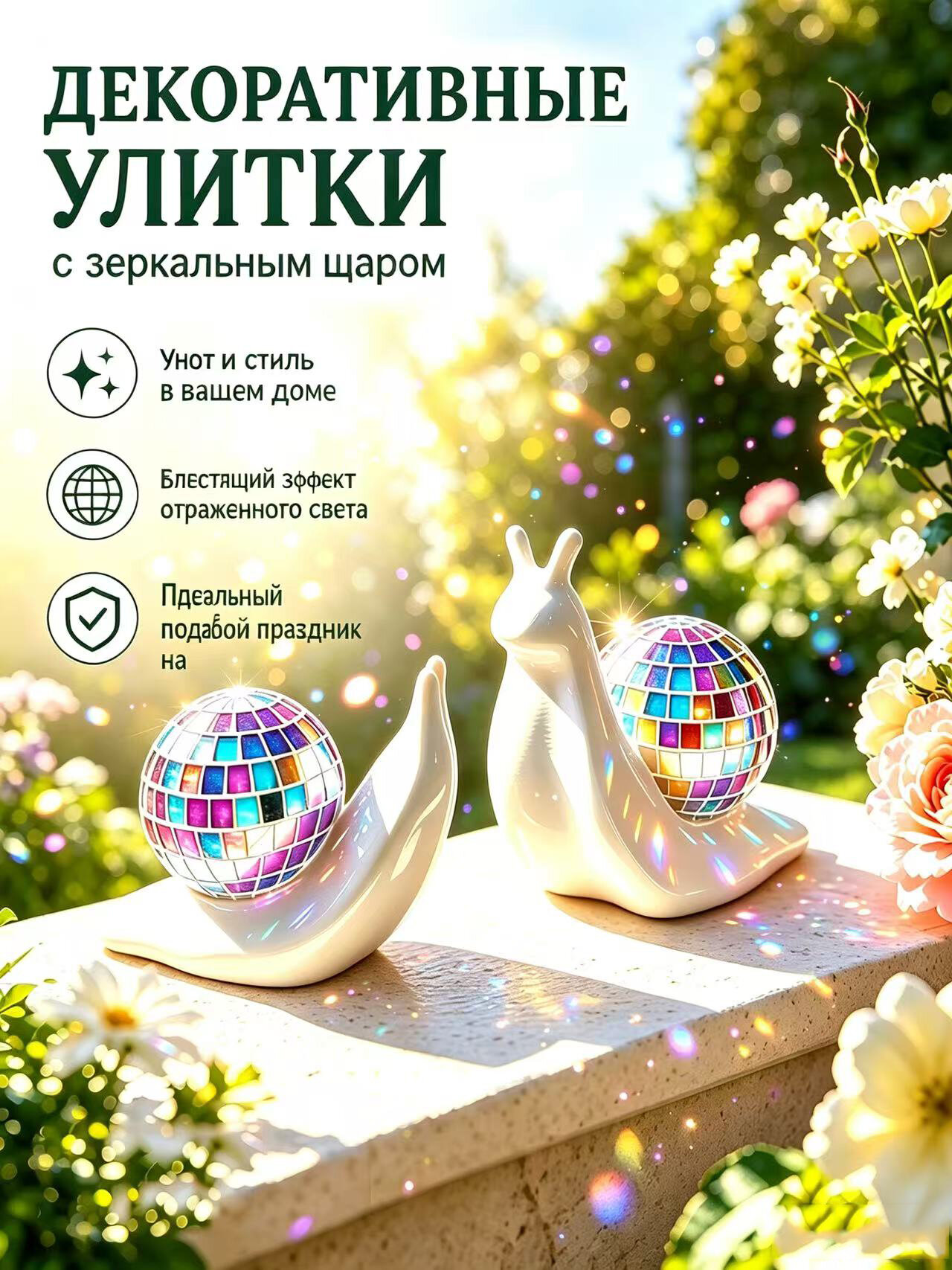 2 шт. Диско-шары отражатели солнечных лучей для окон в помещении, креативные настольные украшения для дома
