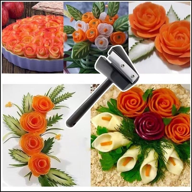 Эксклюзивный спиральный нож для карвинга, овощной воронкорез кухонный, Черный, для овощей