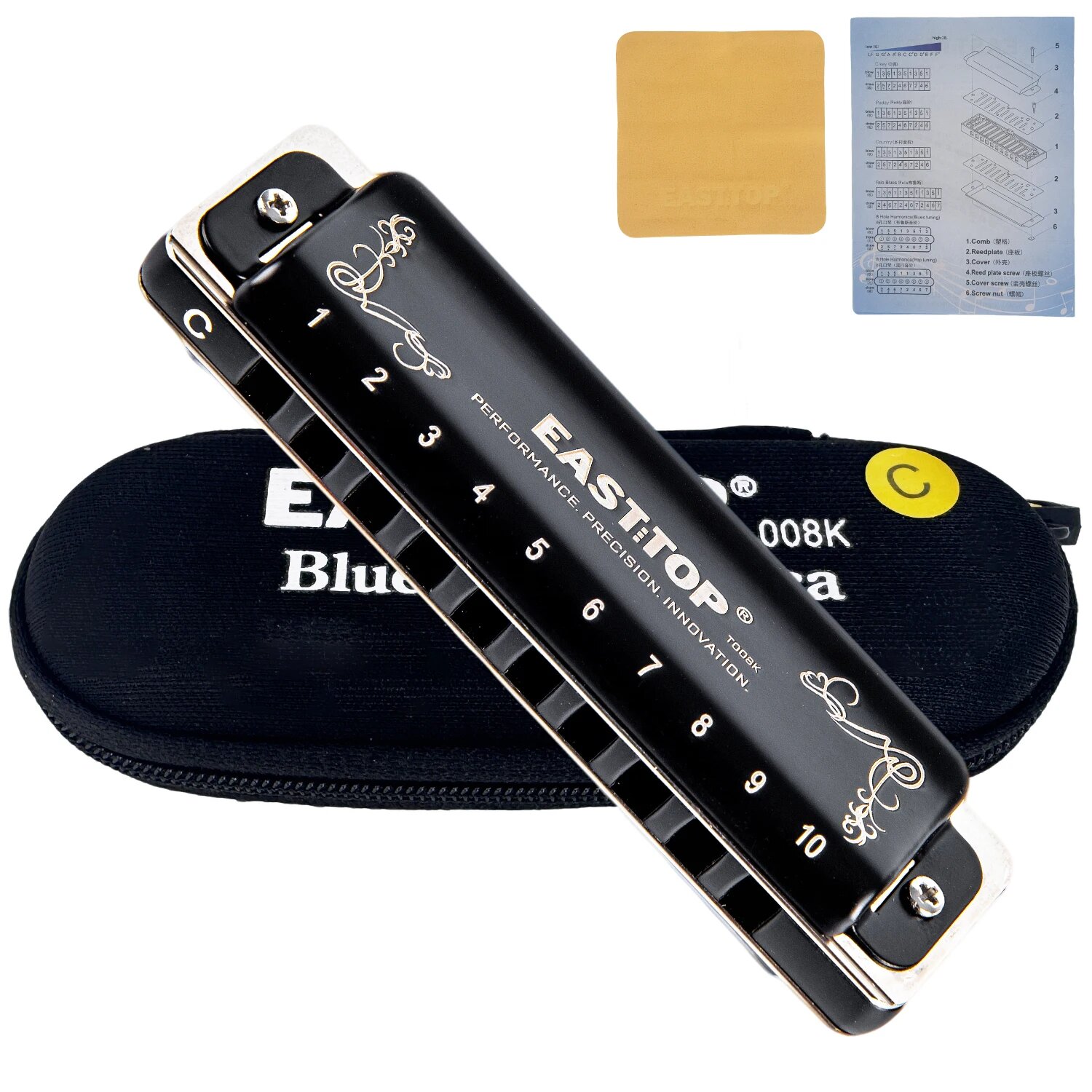 EAST TOP T008K 2.0 Диатоническая гармоника синяя D
