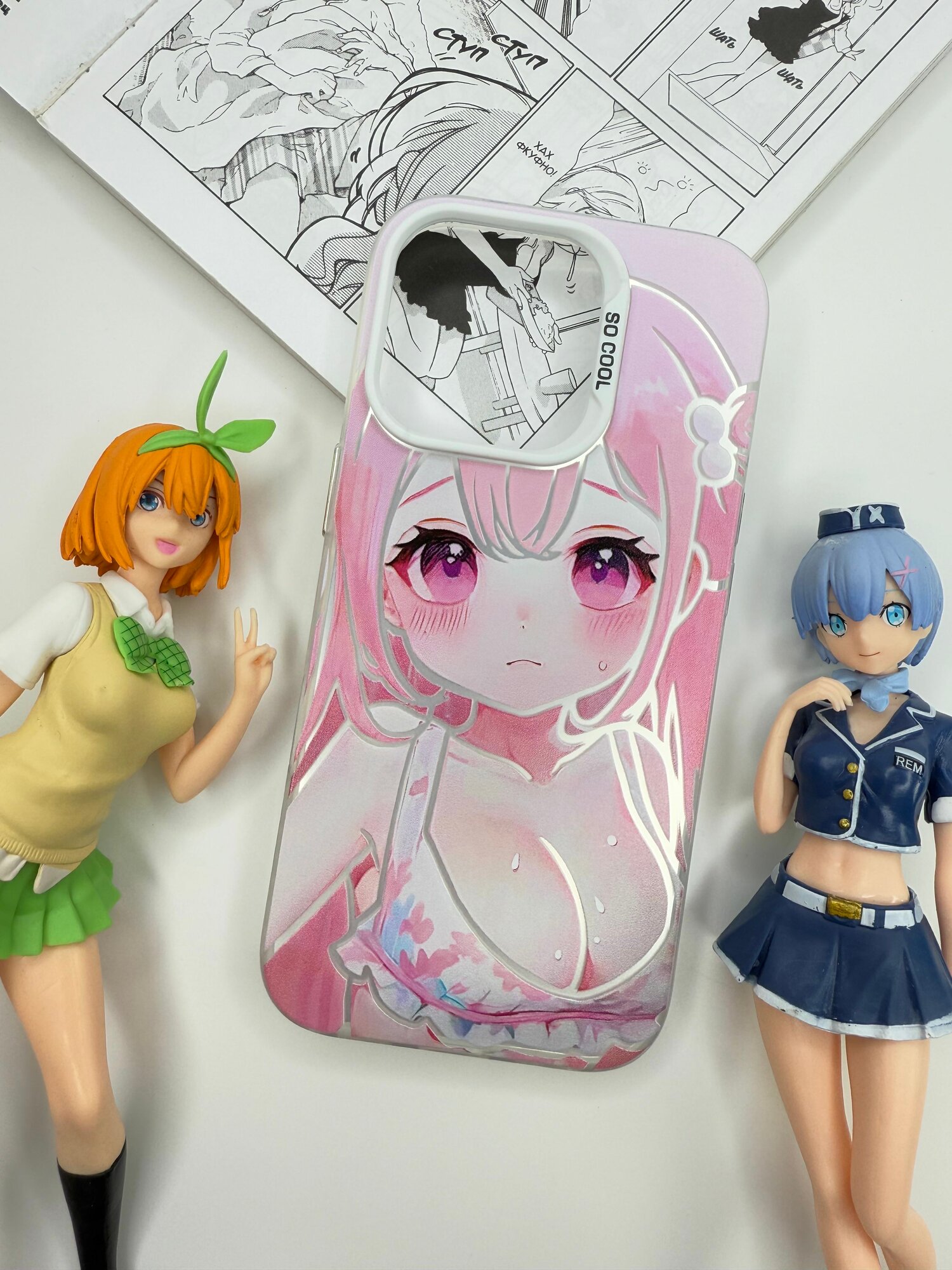 Чехол-Накладка для смартфона Apple iPhone 16 Pro Max, материал силикон, цвет белый