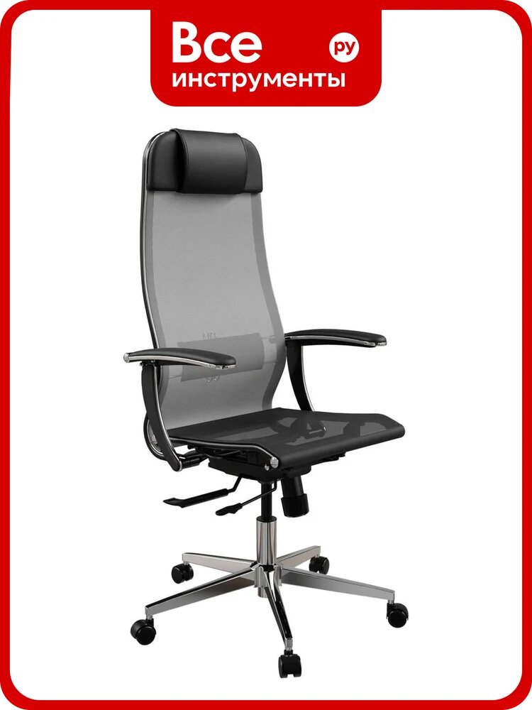 Кресло для персонала метта ErgoLife Set 4/подл.158/осн. Synchro 104 (Серый-Черный 55D.4.1.333) z509882521
