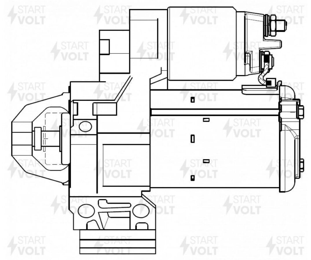 Стартер Для А/М Bmw 5 G30 (16-) X3 G01 (17-) 2.0T At 1,7Квт (STARTVOLT LSt2617)