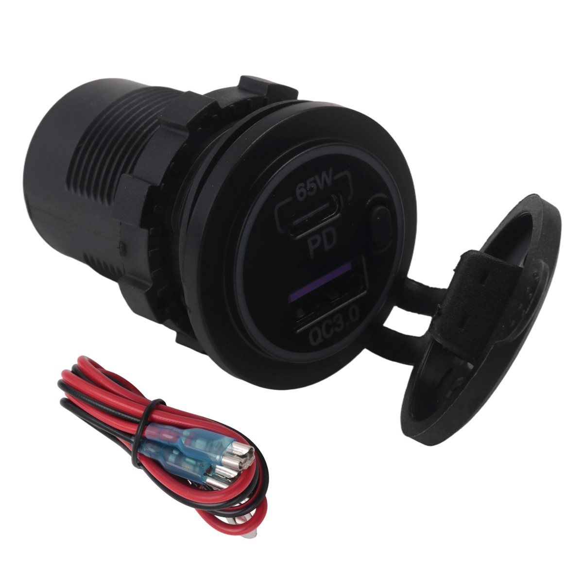 65 Вт PD 12В USB-розетка для ноутбука, многопортовая, водонепроницаемая