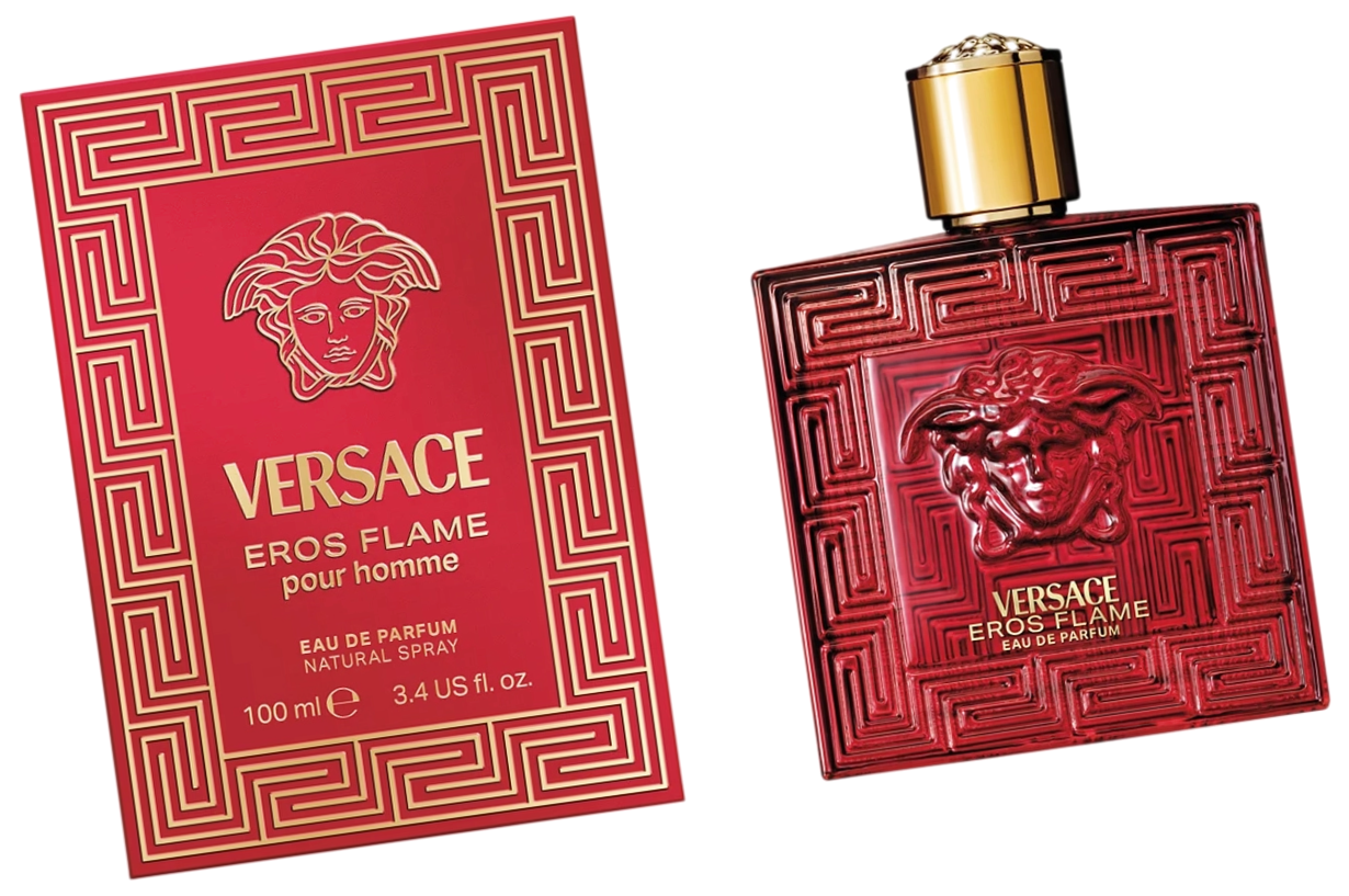 Versace Eros Flame красные духи 100 мл для мужчин / Версаче Эрос Флейм