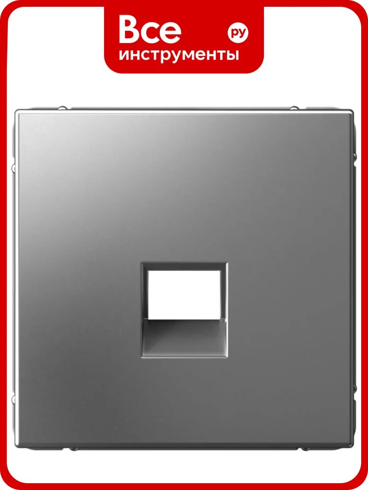 Накладка информационная типа Keystone Systeme Electric ArtGallery Сталь GAL000984