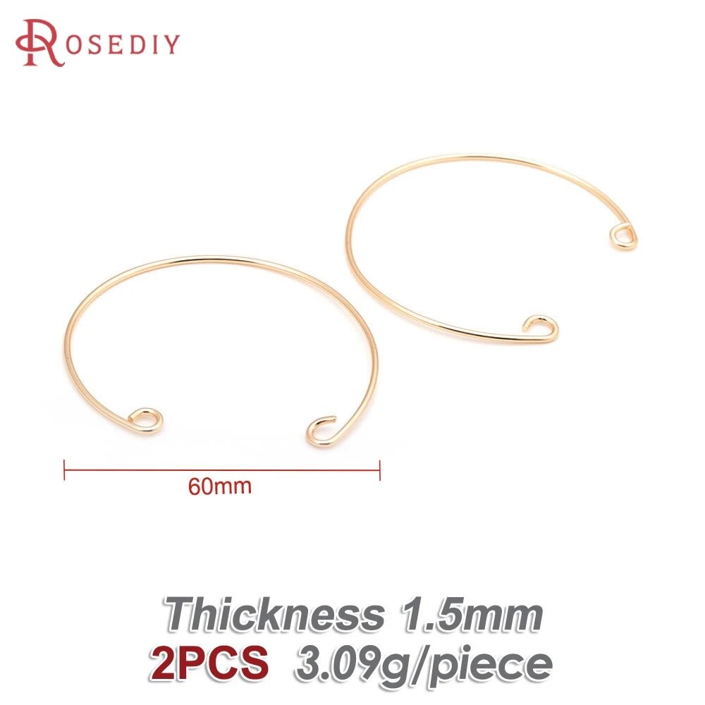 Браслеты из латуни Rosediy, золотистого цвета 50142-18K Gold Color