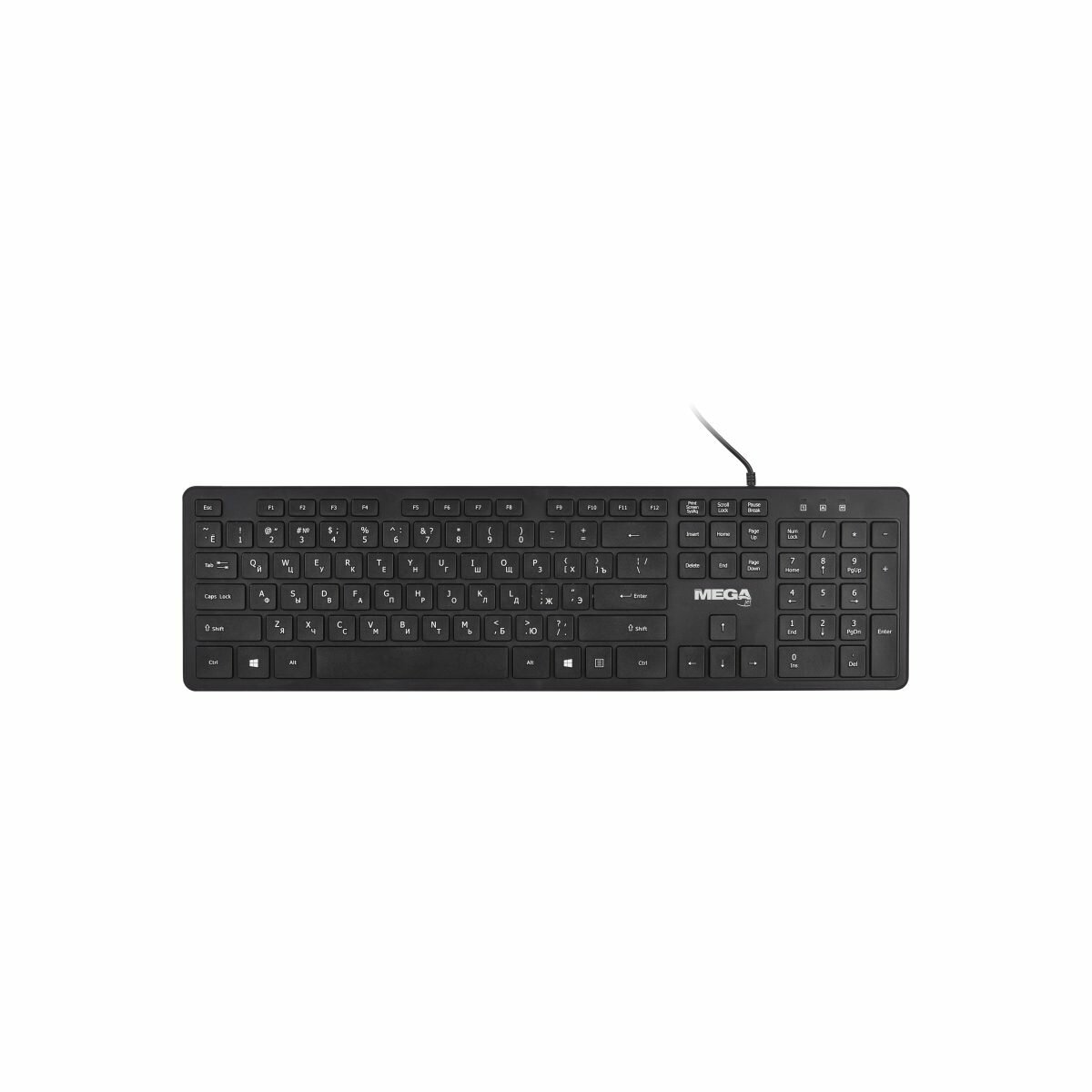 Клавиатура BigTech BT-JKB-001/C-KB002 черная, USB, 104кн (1637450), 20шт.