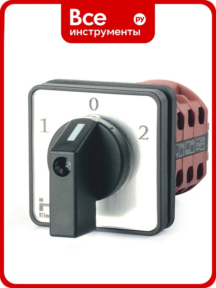 Переключатель кулачковый HLT ПК-1-53 25А 3P 1-2 IP65 085-21-126