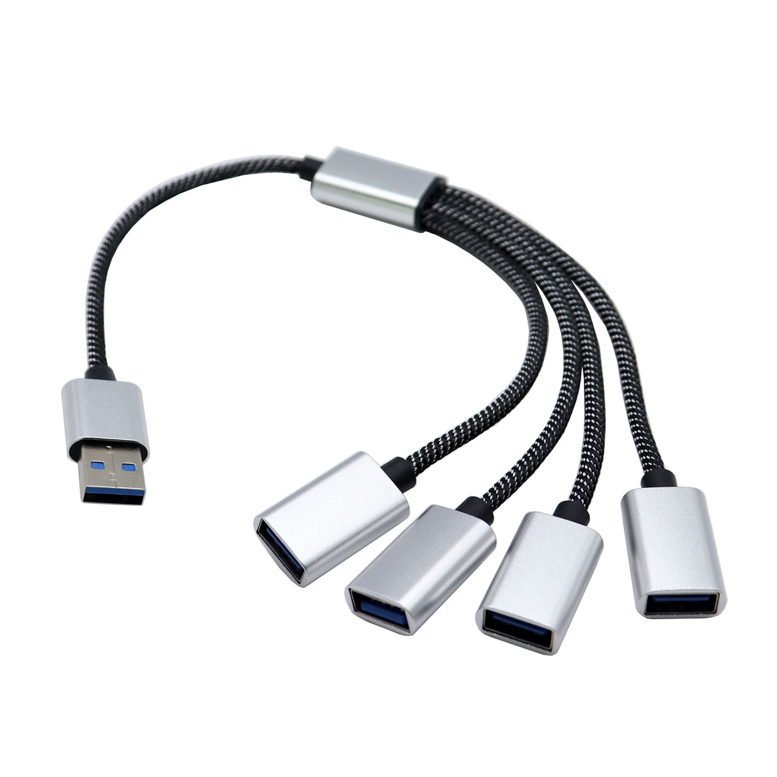 4-портовый USB-разветвитель 2.0: кабель Male-Female с