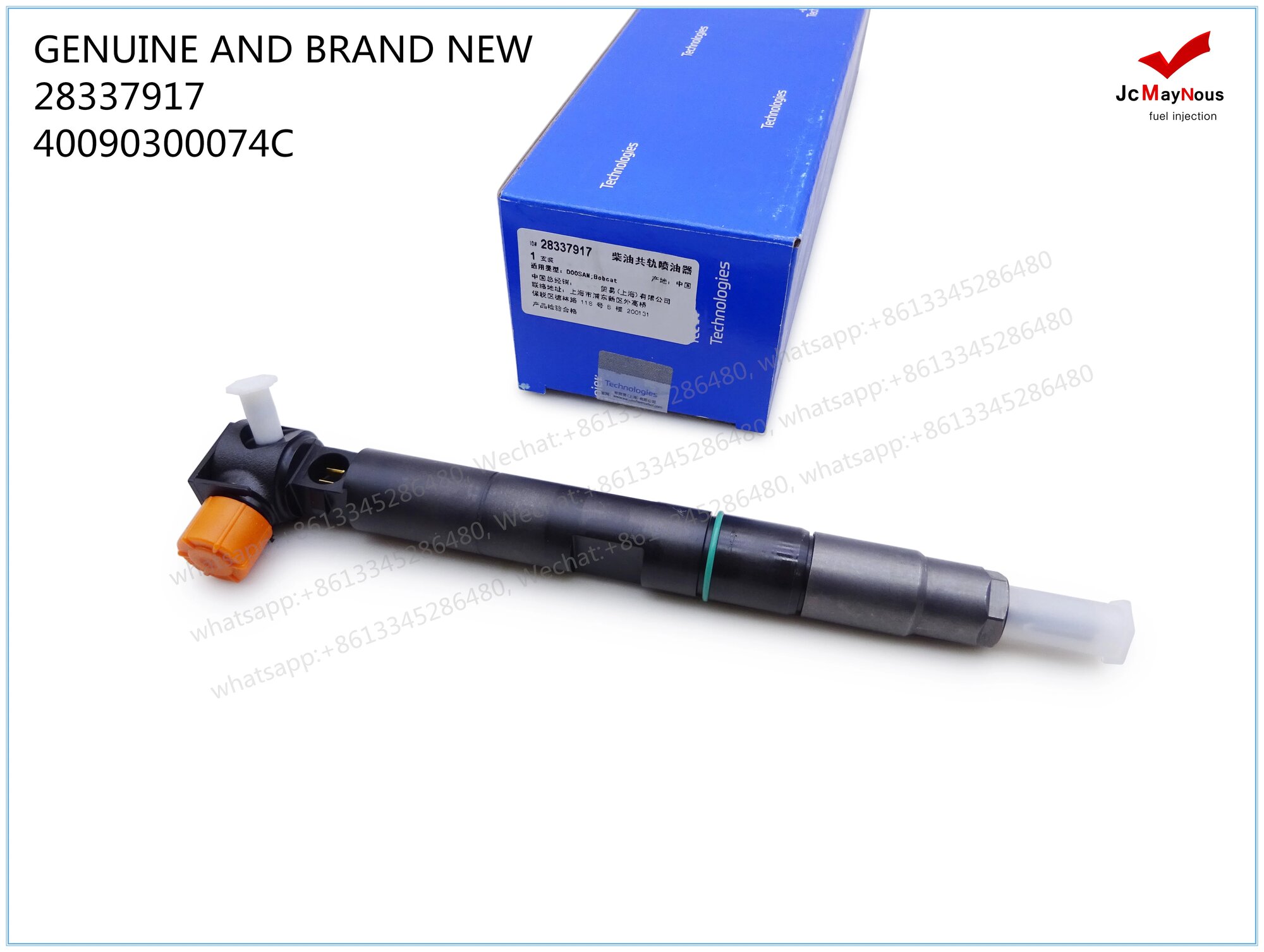 Топливная форсунка Common Rail 28337917 40090300074C для двигателя Doosan T4 G2D24 2.2L