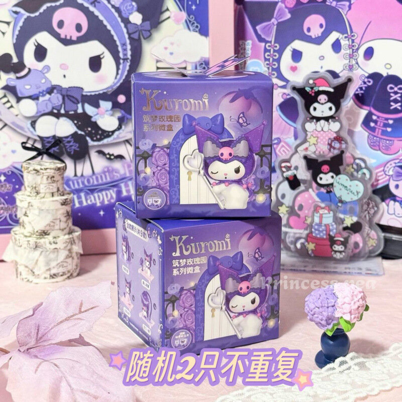 Набор из 2 уникальных фигур Sanrio Dream Rose Garden слепой бокс по ~6,5 см каждая для коллекционного оформления