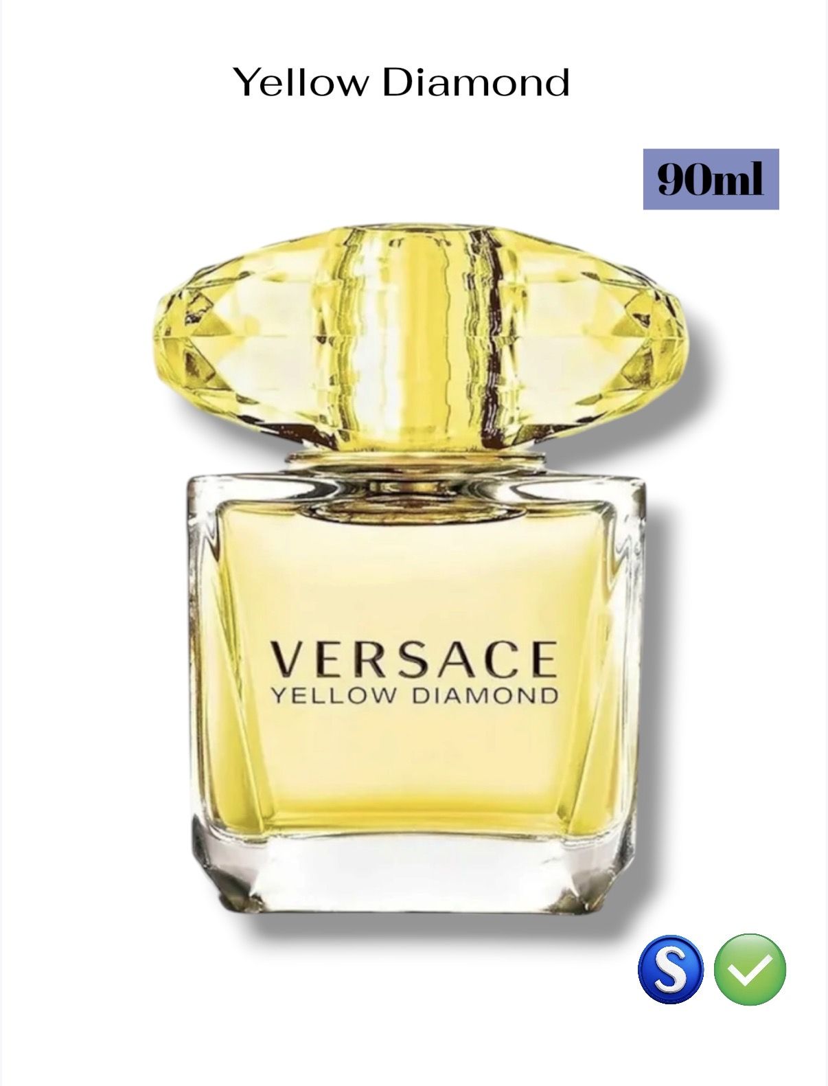 Парфюмерная вода женская Versac.e Yellow Diamond, 90 мл, духи женские парфюм