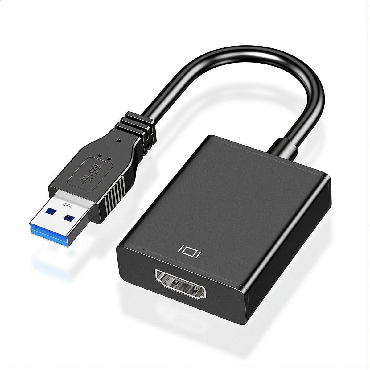 Кабель для подключения ноутбука к внешнему монитору переходник USB на HDMI USB 3.0 1080P для работы в офисе и дома