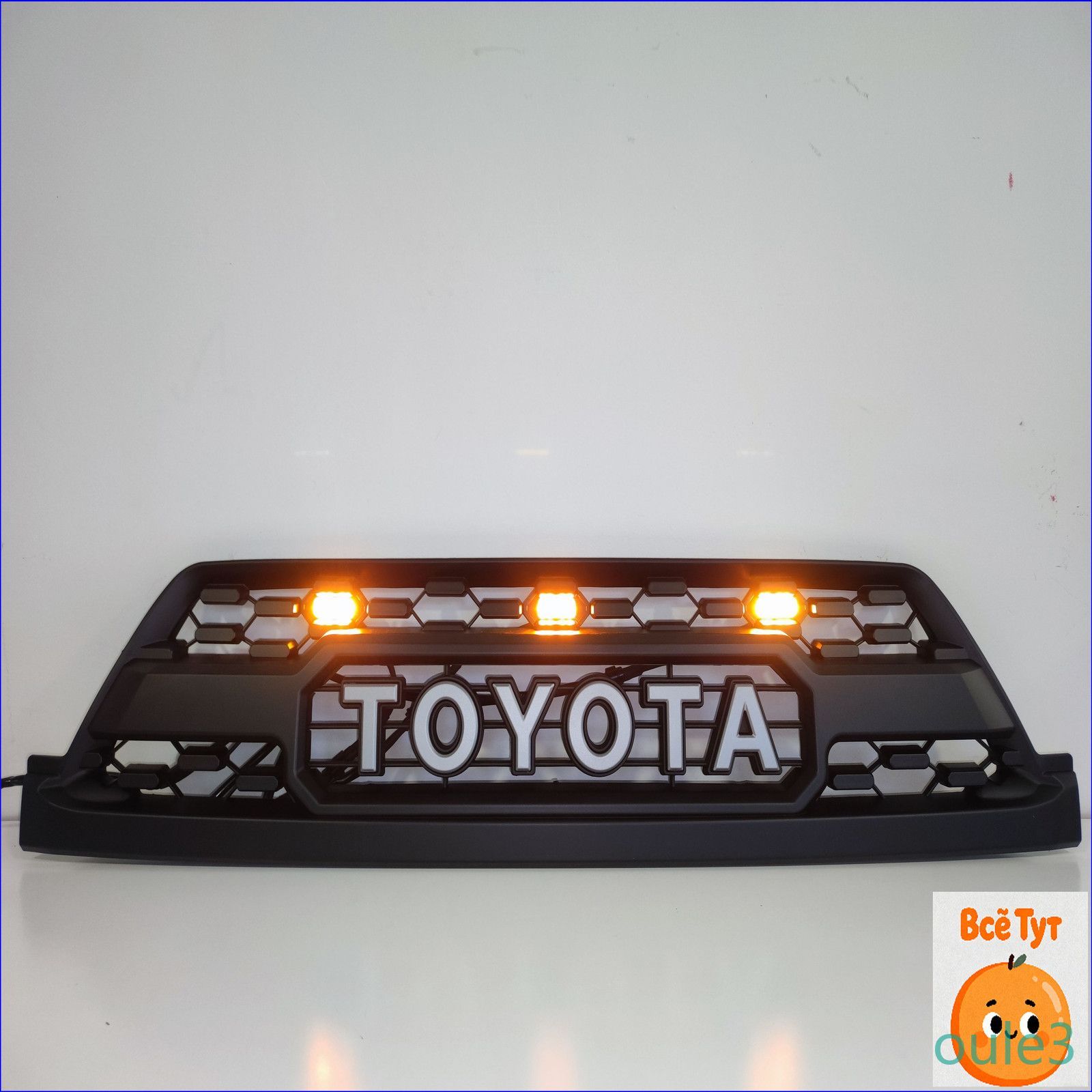 Эксклюзивная решетка радиатора с ДХО в стиле TRD для Toyota Surf4runner 215, модель до рестайлинга 20022005 годов