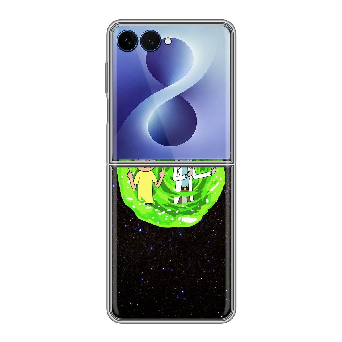 Чехол для Samsung Galaxy Z Flip 8 с принтом для мальчиков с Риком и Морти (Самсунг Галакси З Флип 8)