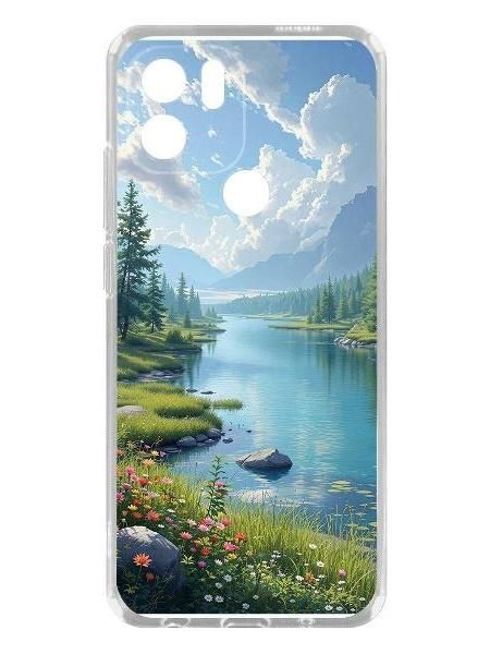Чехол для смартфона, телефона Krutoff Clear Case для Redmi A2+ Наши просторы
