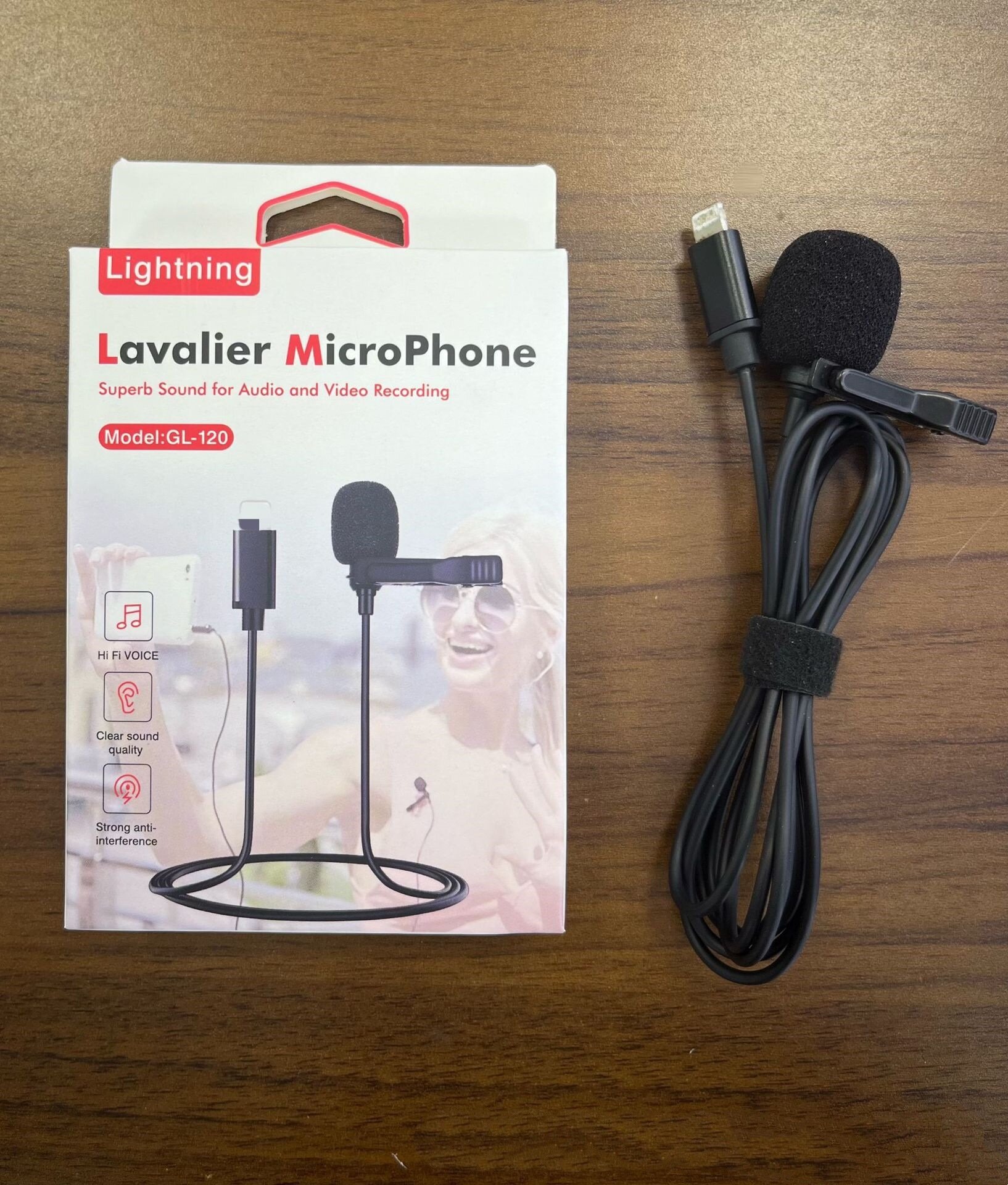Lightning лавальное микрофон клипса с чехлом для iPhone смартфона камеры дслр запись длинным кабелем TikTok стрим