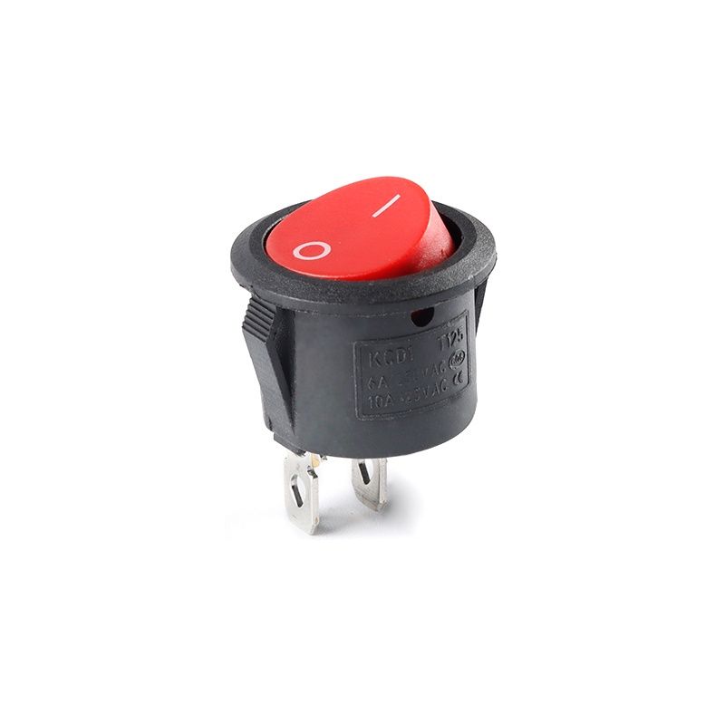 5шт KCD1 Rocker переключатель красный вкл-выкл 2пин 23мм 20мм 6A / 250V AC 10A / 125V AC