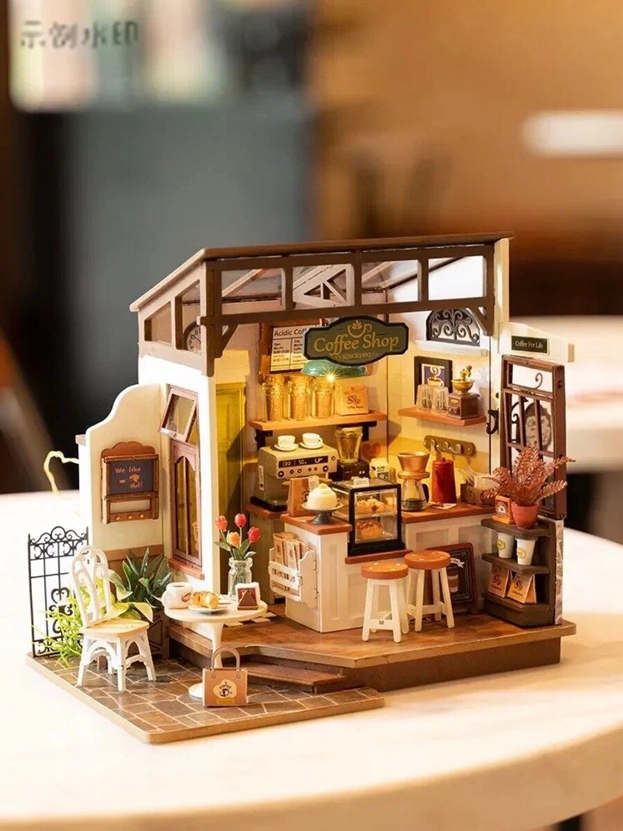 Подарочный Интерьерный конструктор, Rolife Румбокс No.17 Cafe , DG162