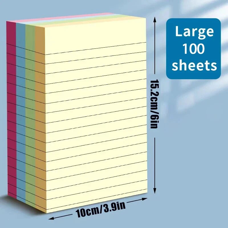 Липкие заметки 200 листов 4 цвета Large 100 sheets