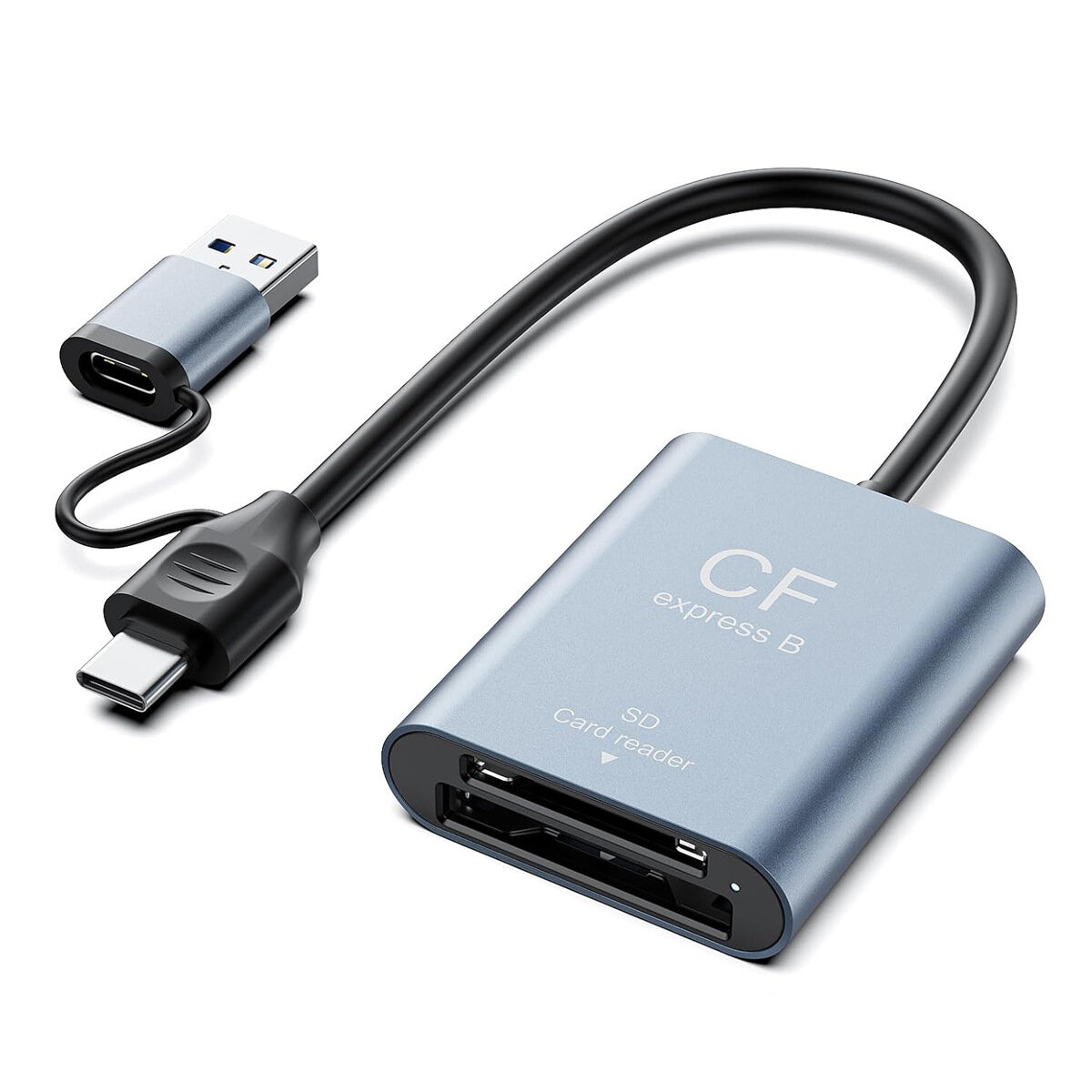 Считыватель карт памяти CFexpress Type B и SD 3.0 для камеры DSLR USB 3.2 Gen2 10Gbps быстрая передача данных