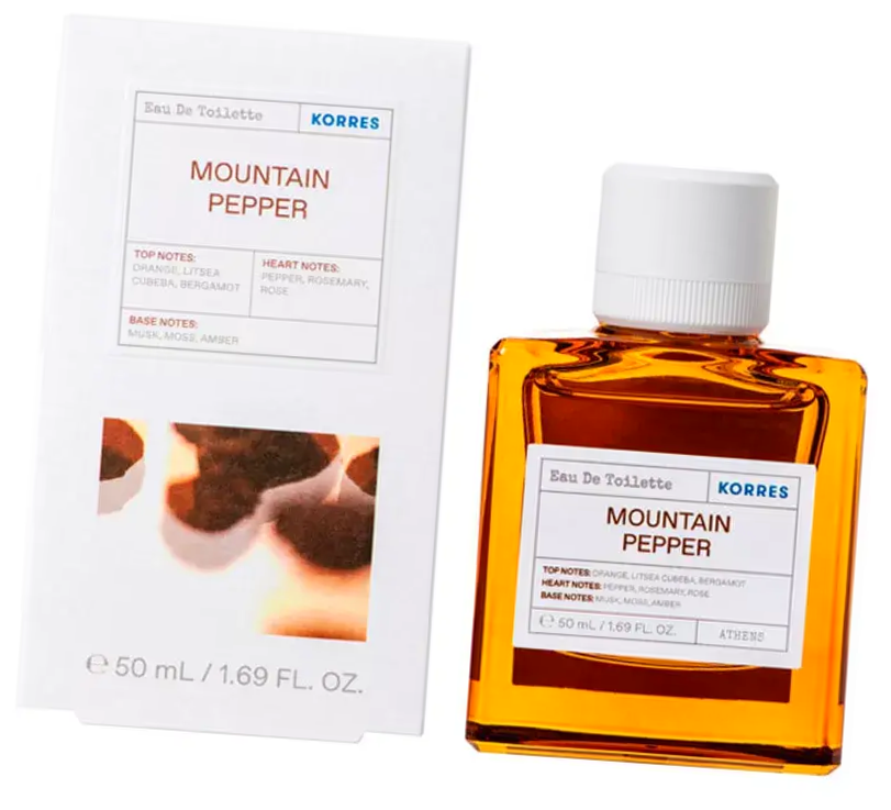 Korres Mountain Pepper унисекс eau de toilette 50 мл / Коррес Маунтин Пеппер аромат горный перец