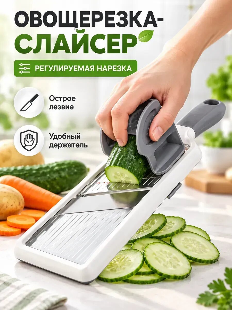 Овощерезка ручная многофункциональная слайсер