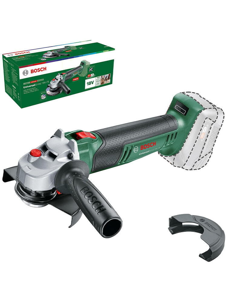 Болгарка Аккумуляторная Bosch Universal Grind 18V-75 соло , без батареи 06033E5000