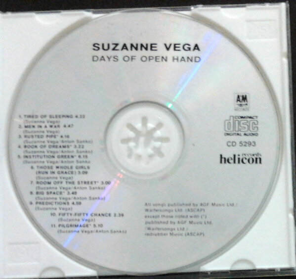 Компакт-диск Suzanne Vega: Days of Open Hand (1 CD)