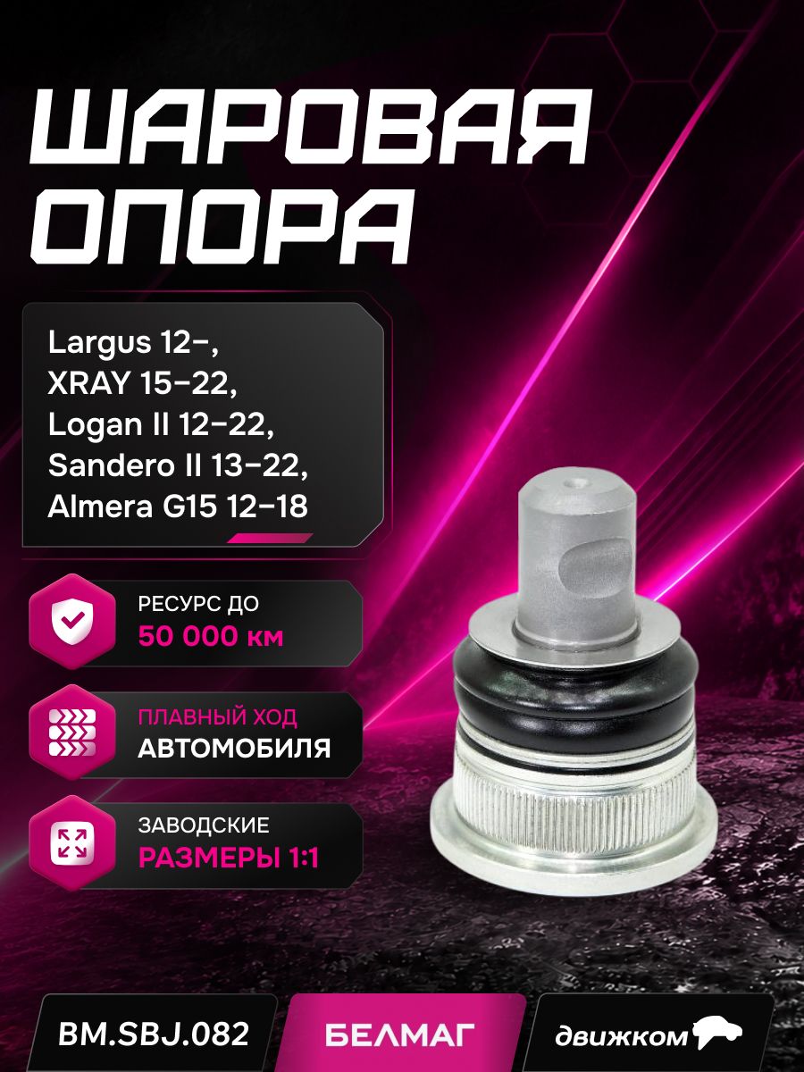 Опора шаровая ВАЗ LADA Largus, X RAY, RENAULT