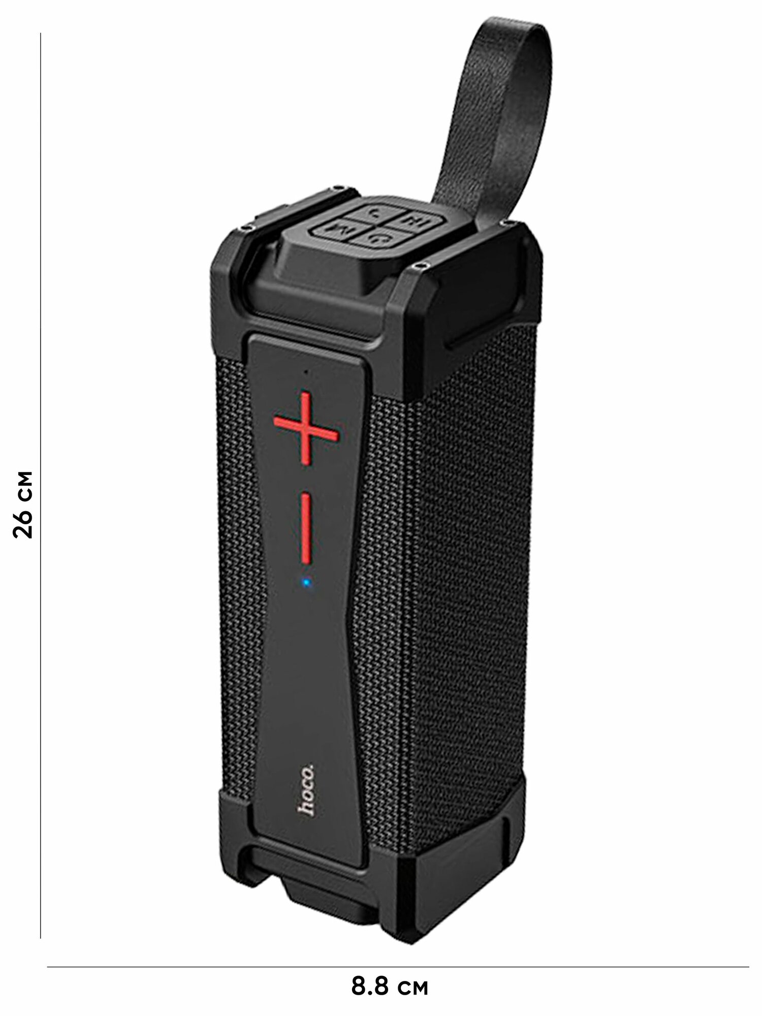 Спортивная портативная колонка Bluetooth/USB/AUX чёрная