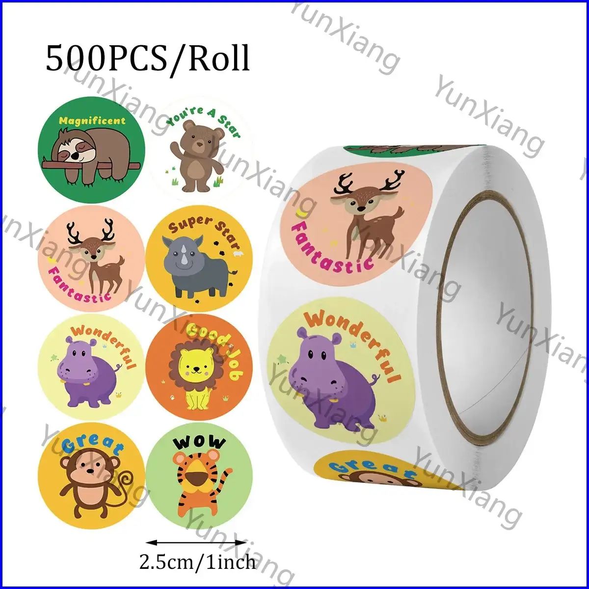 Наклейки, листов: 500