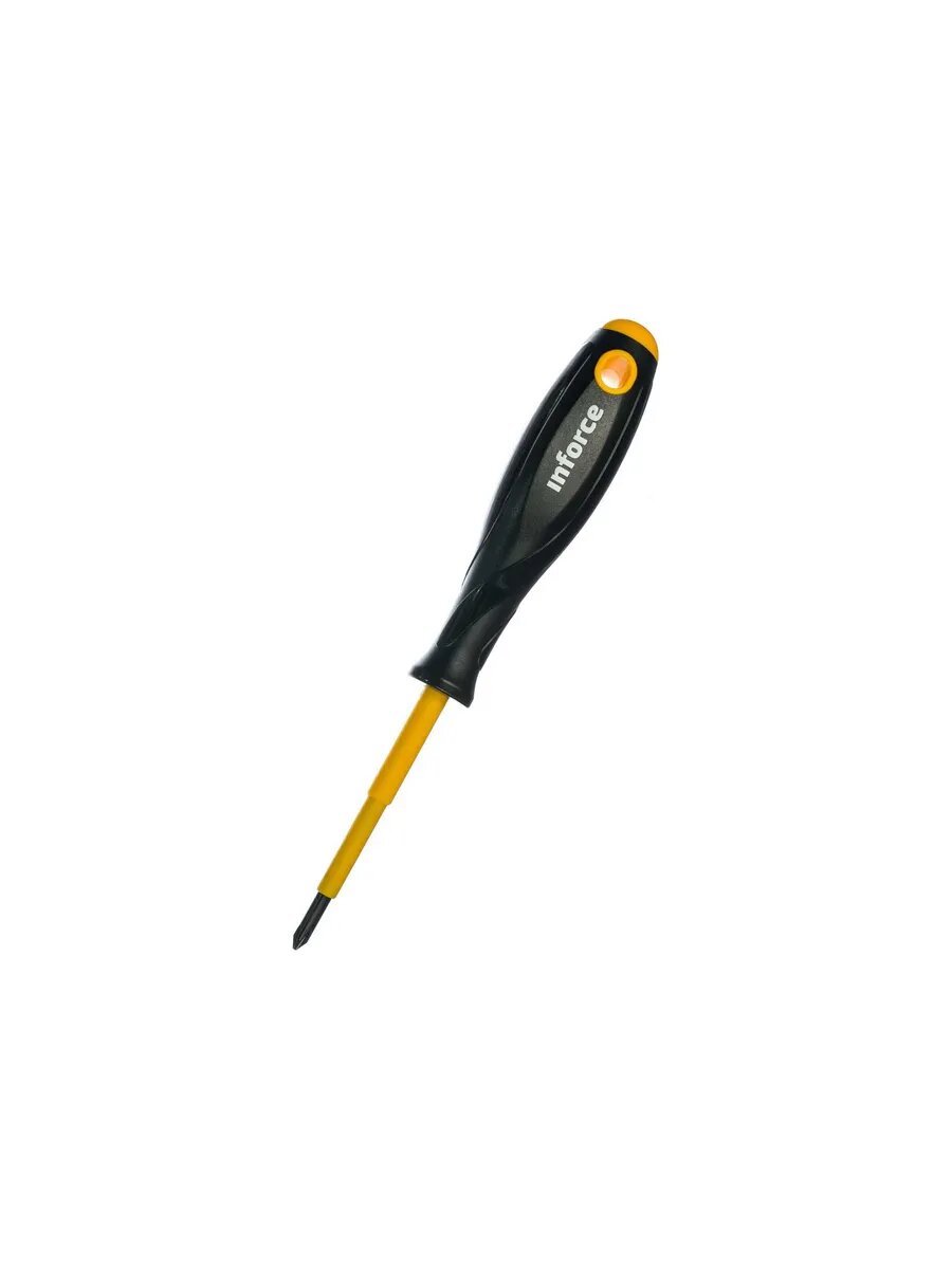 Отвертка диэлектрическая PH1х80мм Inforce 06-09-74