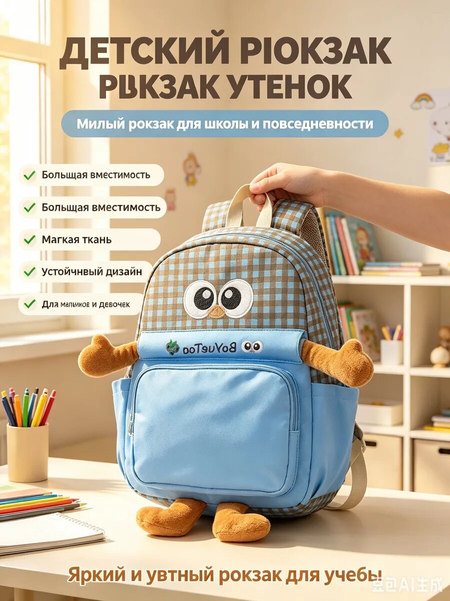 Рюкзак школьный y2k 28*38*12CM