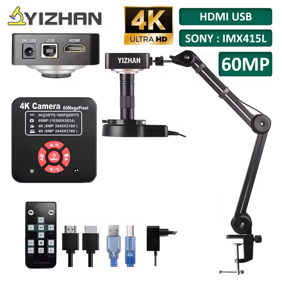 Yizhan 4K Цифровой Микроскоп 60Мп