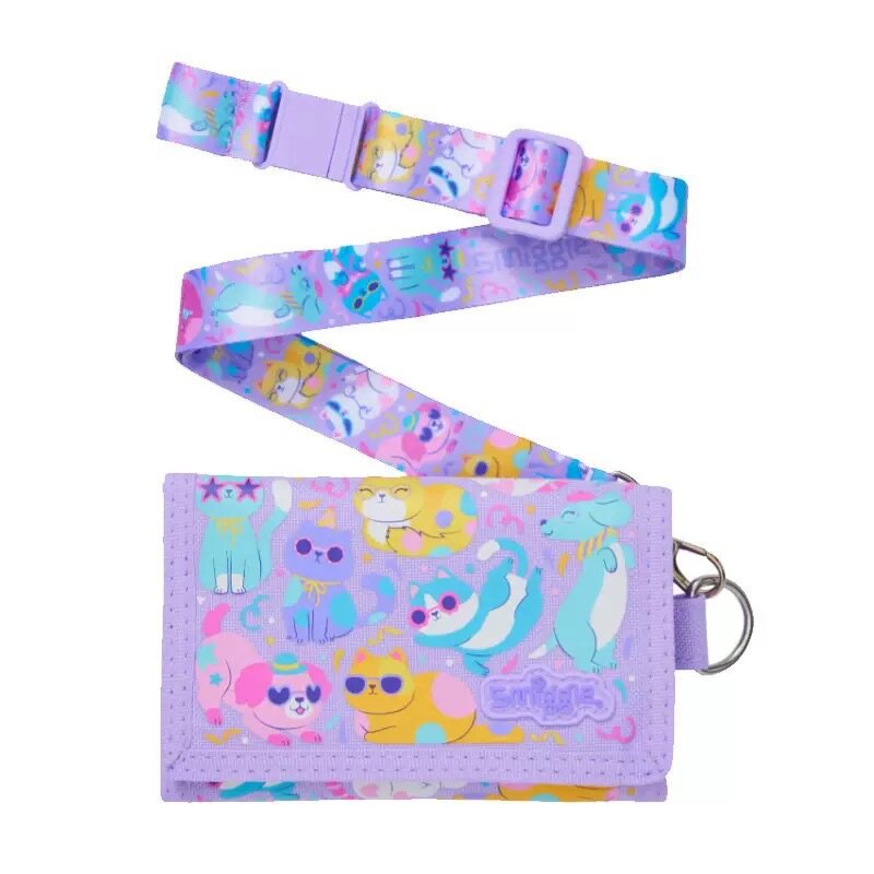 Кошелек Smiggle детский мультяшный компактный для карт и монет для мальчиков и девочек школьные аксессуары
