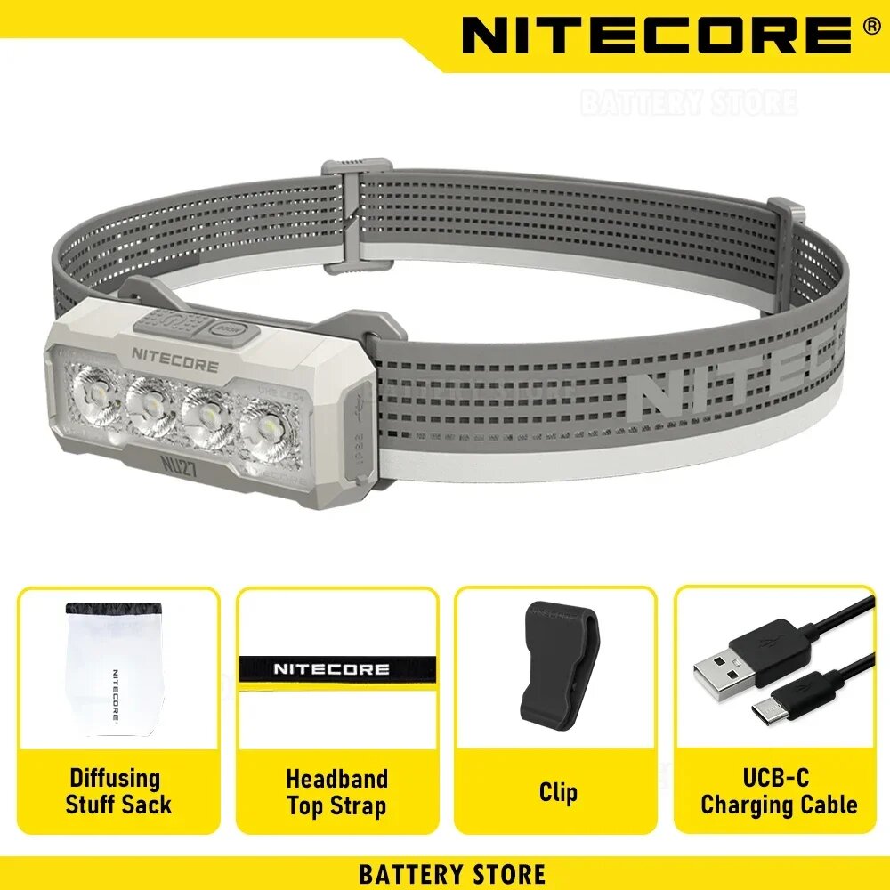 NITECORE NU27 налобный фонарь, серый