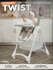 Стульчик для кормления детский растущий Indigo Twist, для малышей от 6 месяцев, ...