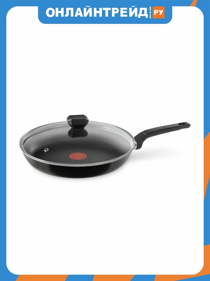 Сковорода Tefal Easy Plus с крышкой 04206928 28 см