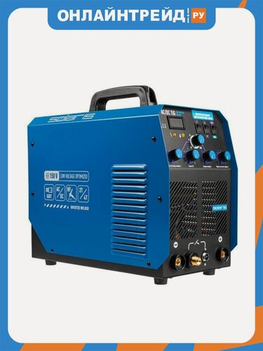 Изображение товара Solaris Инверторный аппарат для аргонодуговой сварки TIG-220 AC/DC (AC/DC TIG, HF, MMA, 200 A, 150 В-240 В) (TIG-220ACDC)