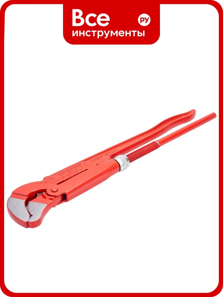 Газовый ключ VBW Super S 87100015, 1.1/2", 45 градусов, сталь, Германия