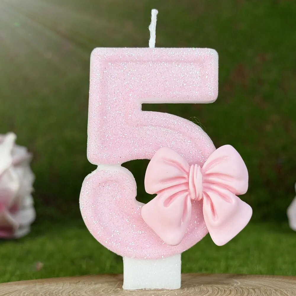 Свечи для торта цифра 0, цифра 1 "5", 7.5 см х 4 см, 1 шт
