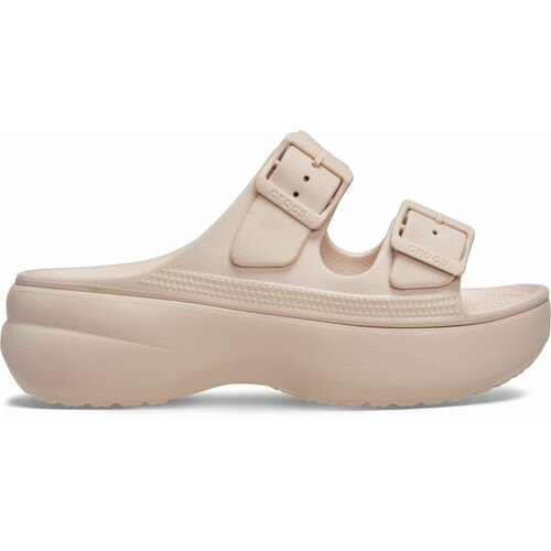 фото Шлёпанцы crocs, размер w8 us, кремовый